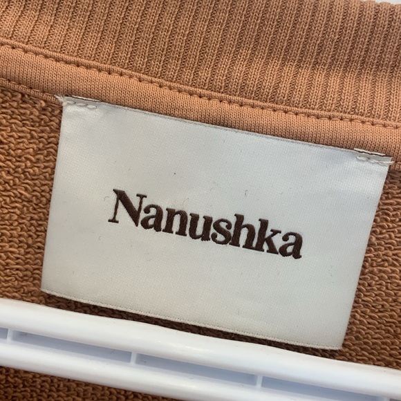 Nanushka Pink Logo Sweatshirt Size S - Picture 3 of 6